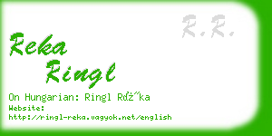 reka ringl business card